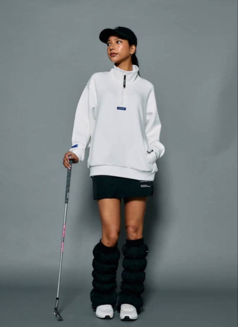 ラフログ　レディース　ハーフジップ　プルオーバー　S