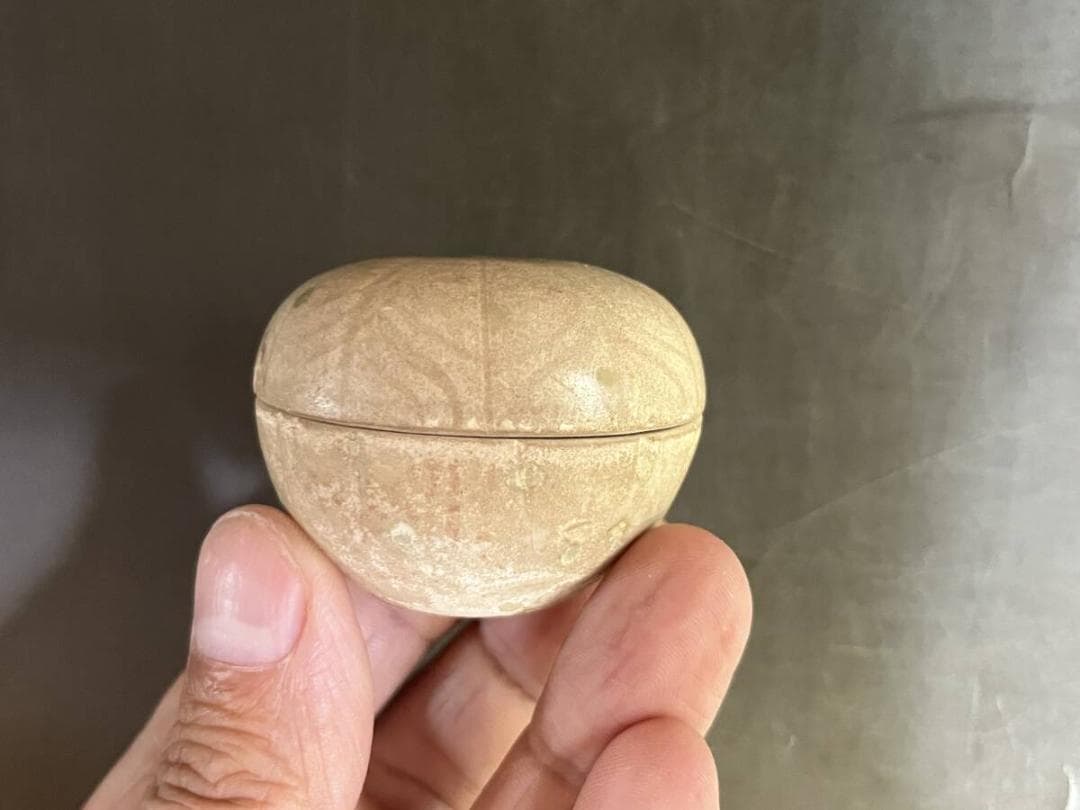 合子□安南 香合 蓋物 お茶道具 青華 宋胡禄 東南アジア 時代物 骨董品□