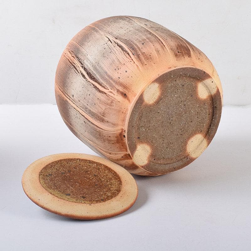 茶道具　長島焼　久村俊英作　水指　共箱　C　7346C