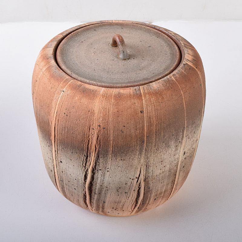 茶道具　長島焼　久村俊英作　水指　共箱　C　7346C