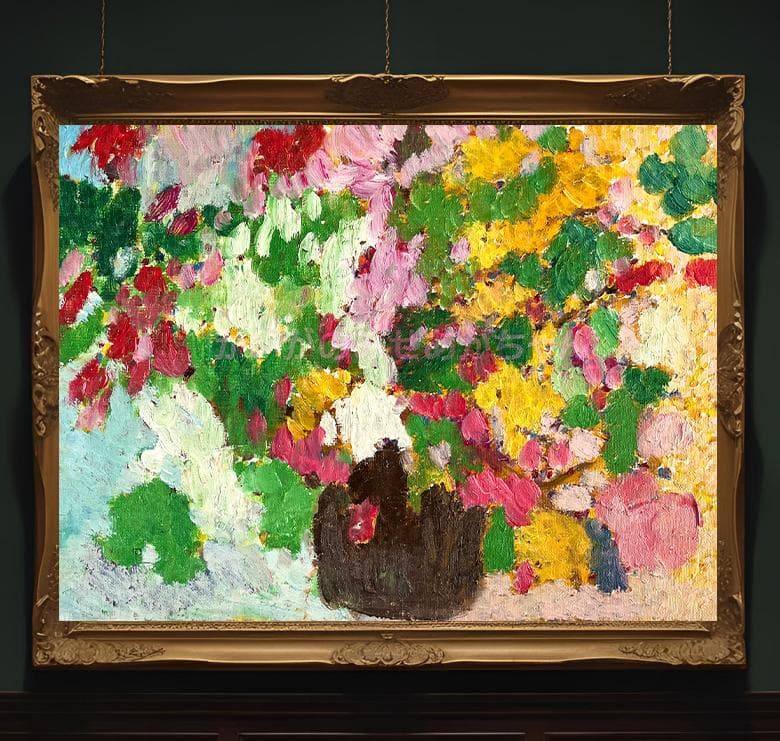 24×32㎝「花瓶の花」油彩・F4 24×32㎝「花瓶の花」油彩・F4 24×32㎝「花瓶の花」