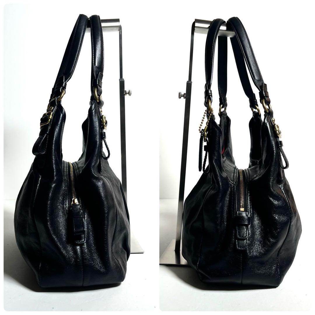 【未使用に近い✨】コーチ ショルダーバッグ 肩掛け マディソンレザー マギー 黒