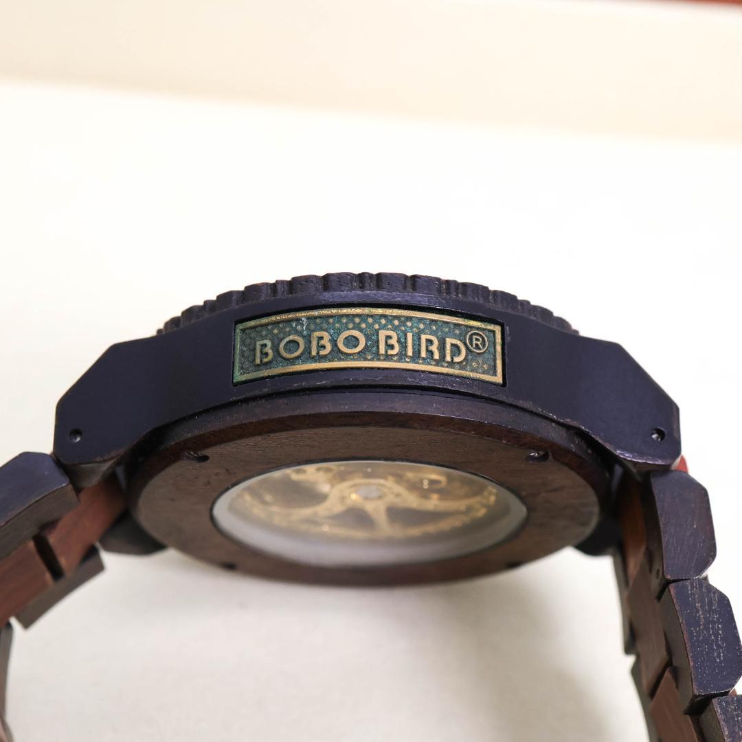 稼働 BOBO BIRD 腕時計 機械式 自動巻き 裏スケ 木製 1578