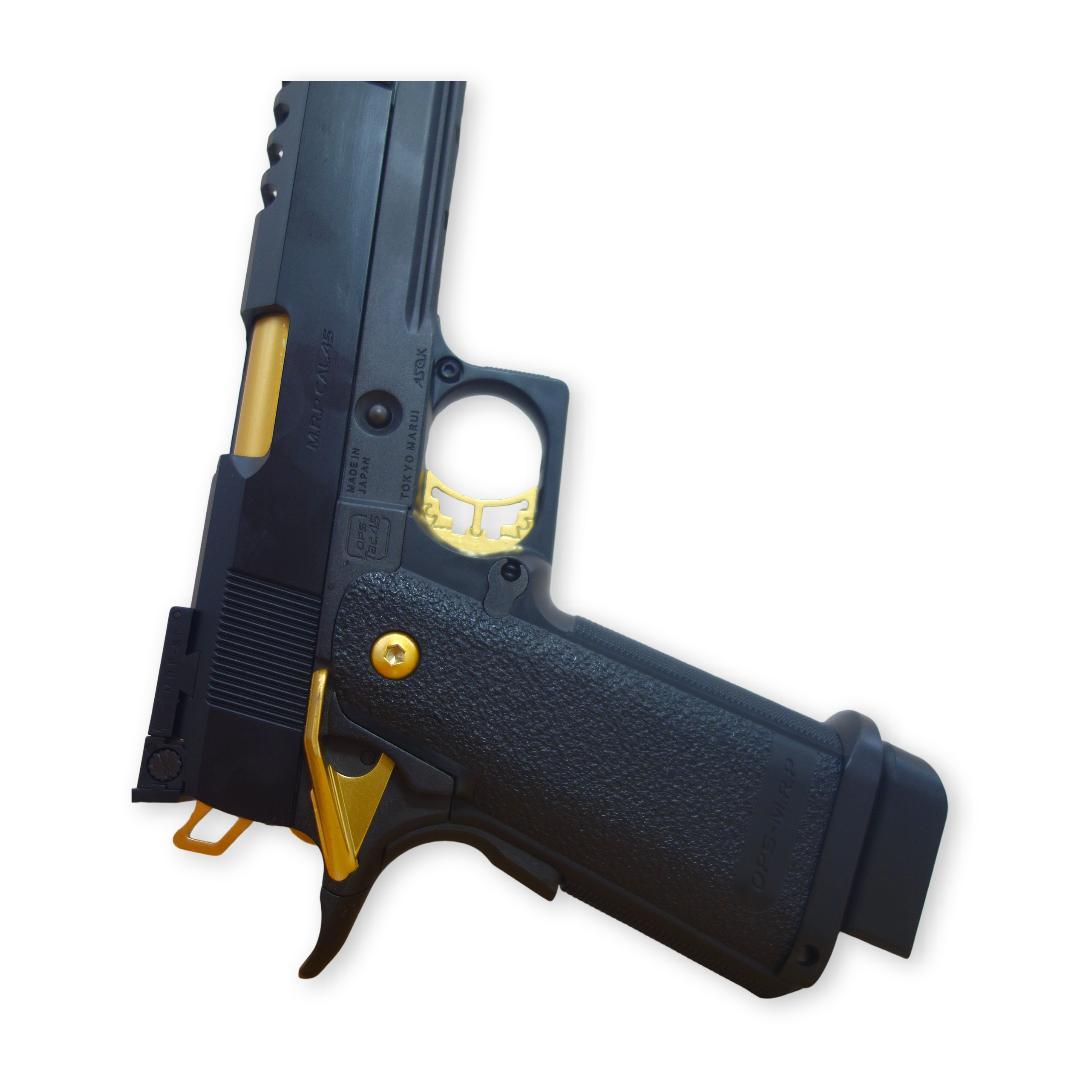 【美品】【カスタム】東京マルイ・ハイキャパ5.1　ゴールドマッチガスブローバック