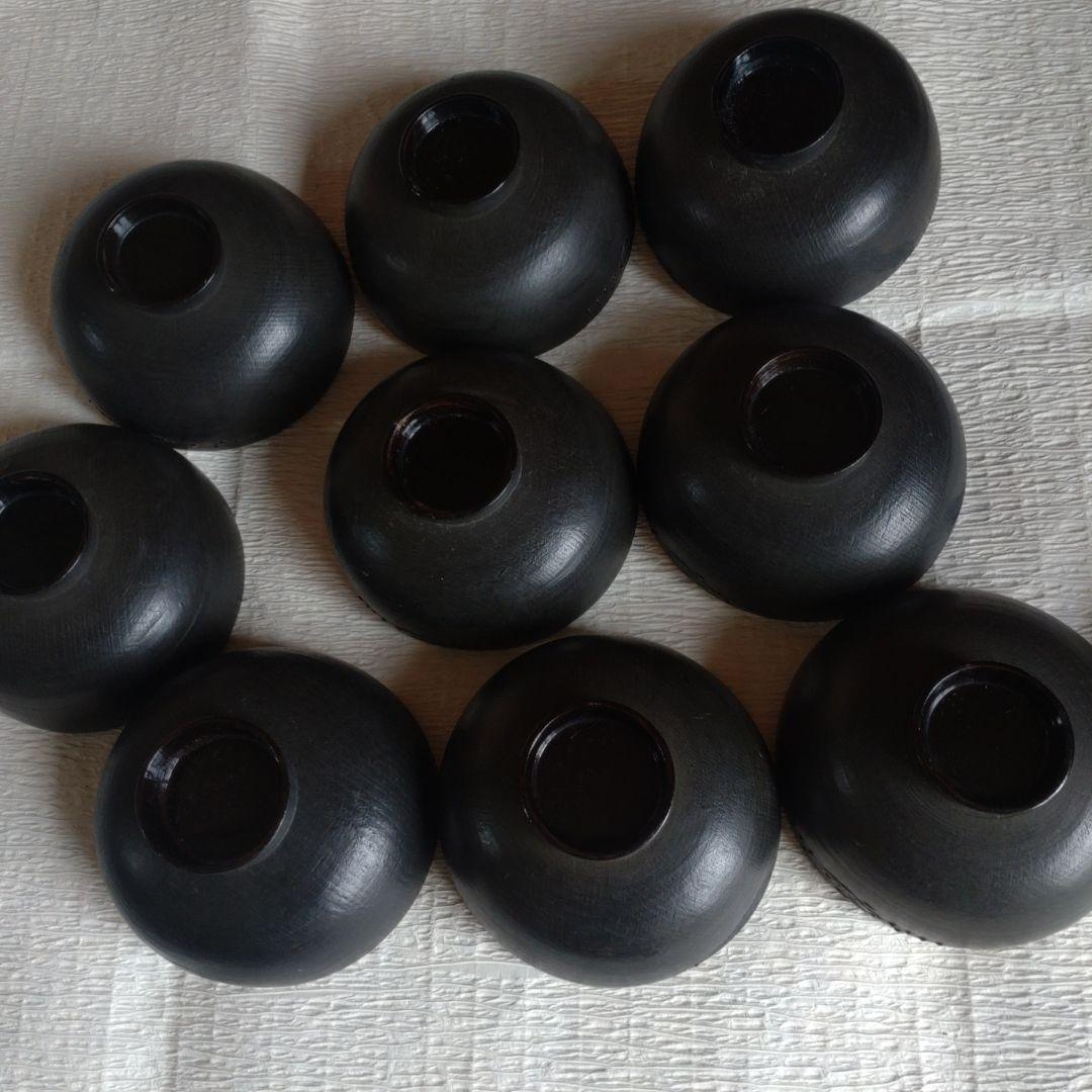 骨董　蔵出し　蒔絵　蓋付きお椀　9客