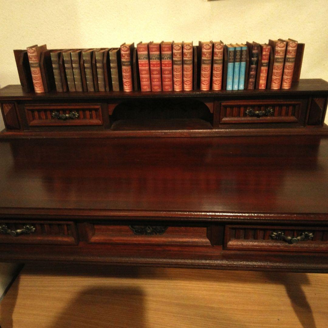 一点もの】 高級 木製 西洋アンティーク ミニデスク 引き出し付