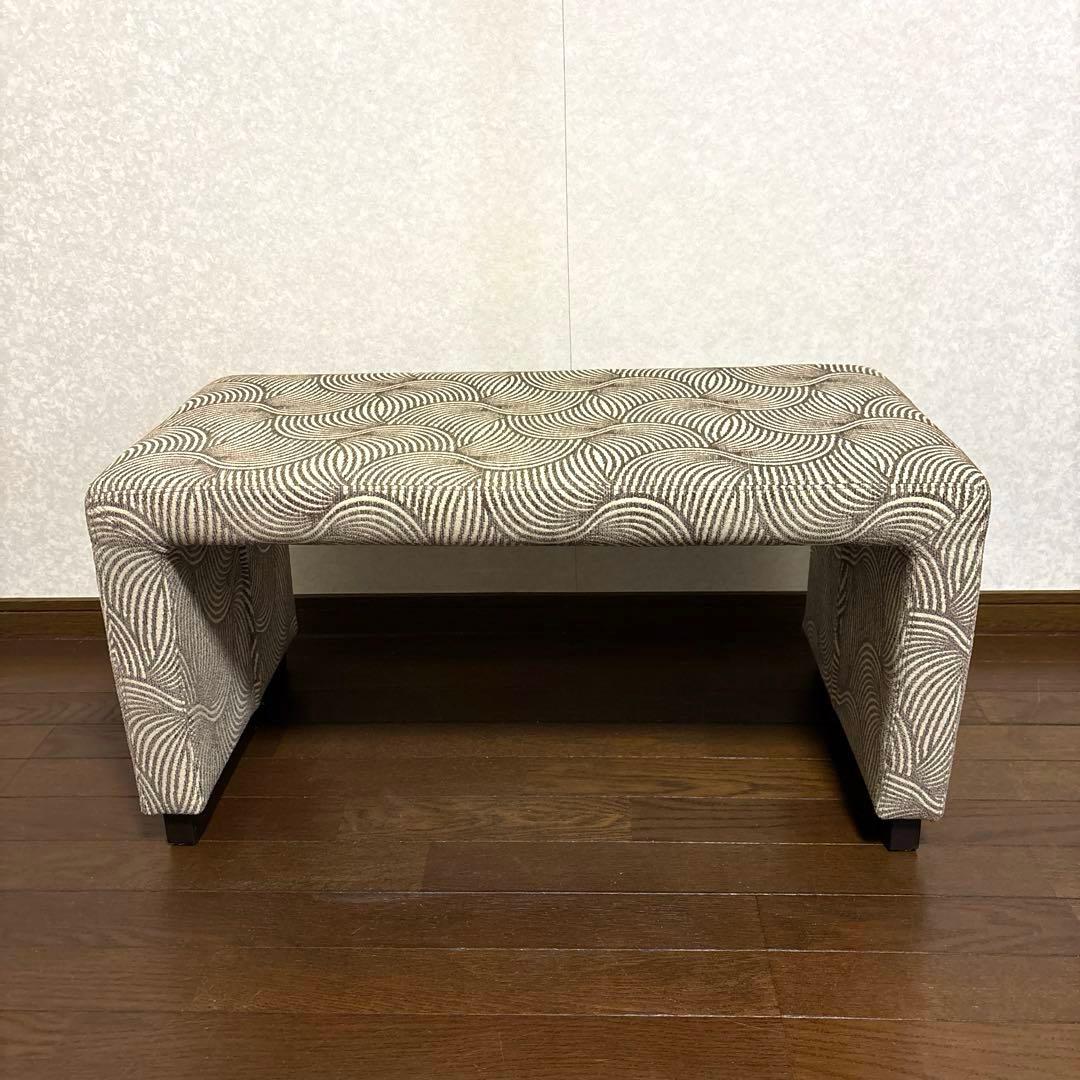 【良品】HUKLA スツール ベンチ ゼブラ柄