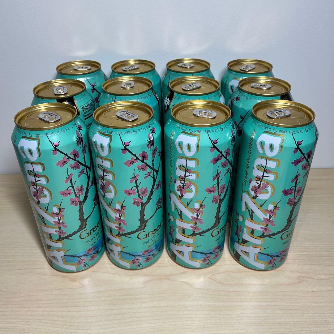 アリゾナグリーンティー Arizona GREEN TEA 12本セット AriZona Green Tea With Ginseng & Honey - 11.5 fl oz - 12 cans