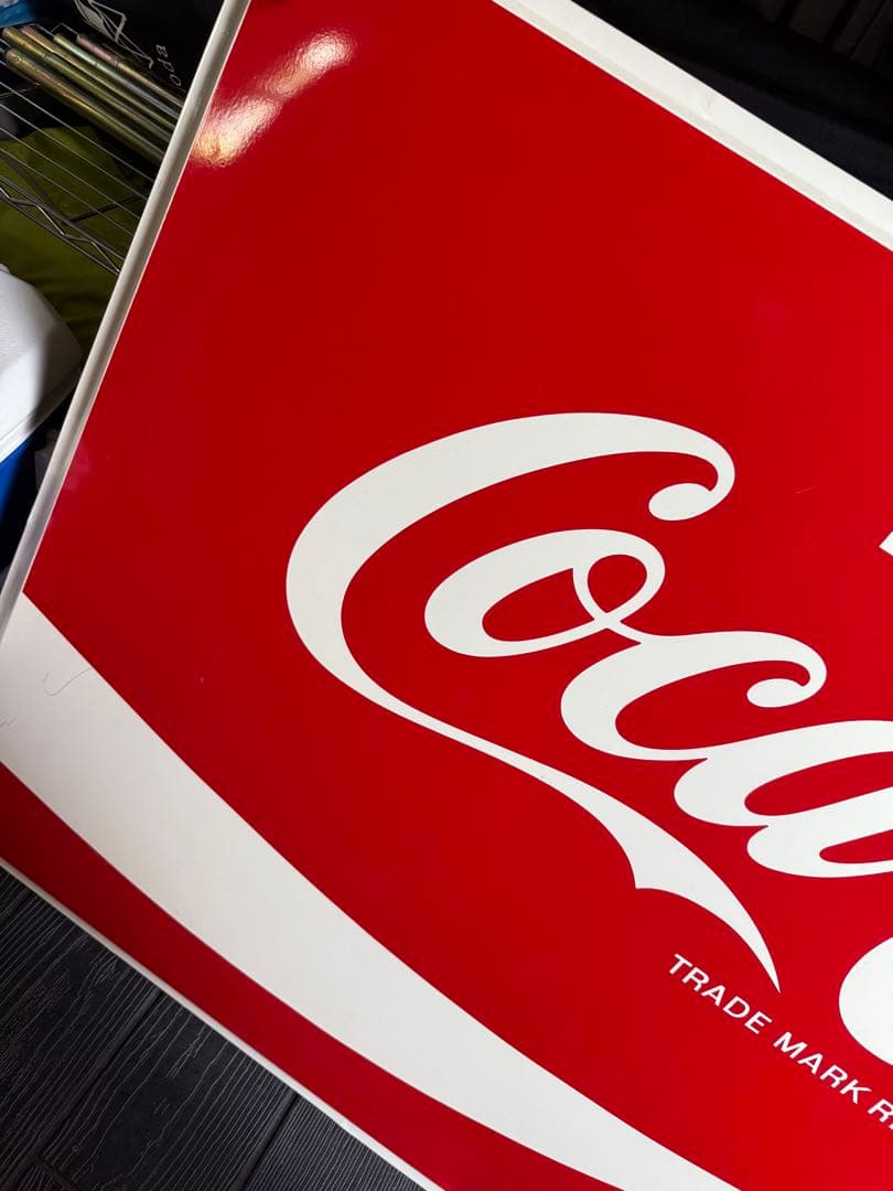 コカコーラ　特大看板ヴィンテージ　レトロ　ディスプレイ140cm×80cm 送込