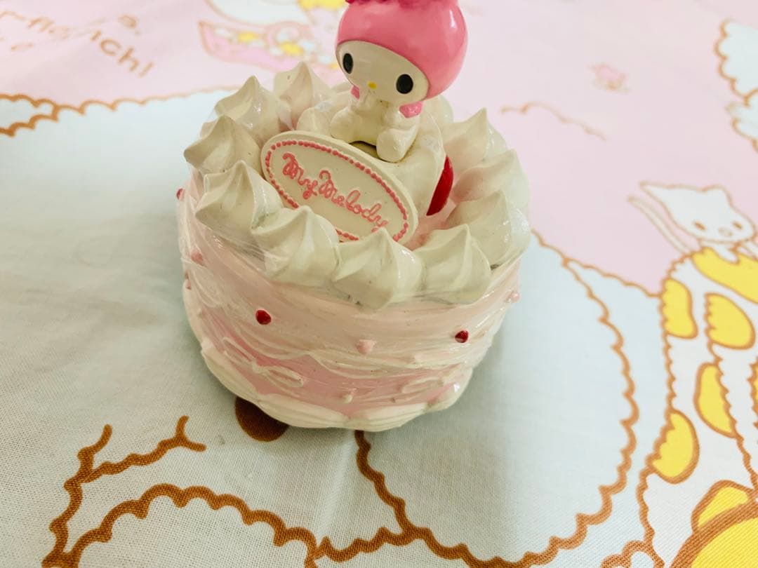 マイメロディ 手巻きケーキ形オルゴール MY MELODY サンリオ