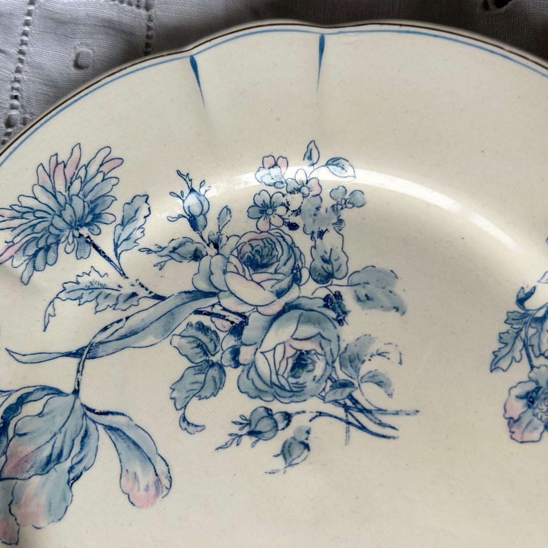 LONGCHAMPS デザート　プレート　b ボタニカル　手彩色