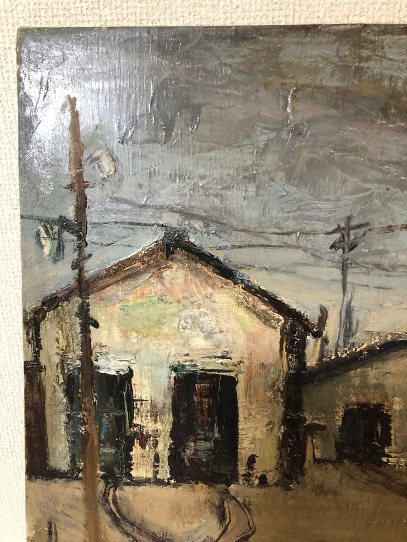 油絵（鉄道倉庫）Ｆ10