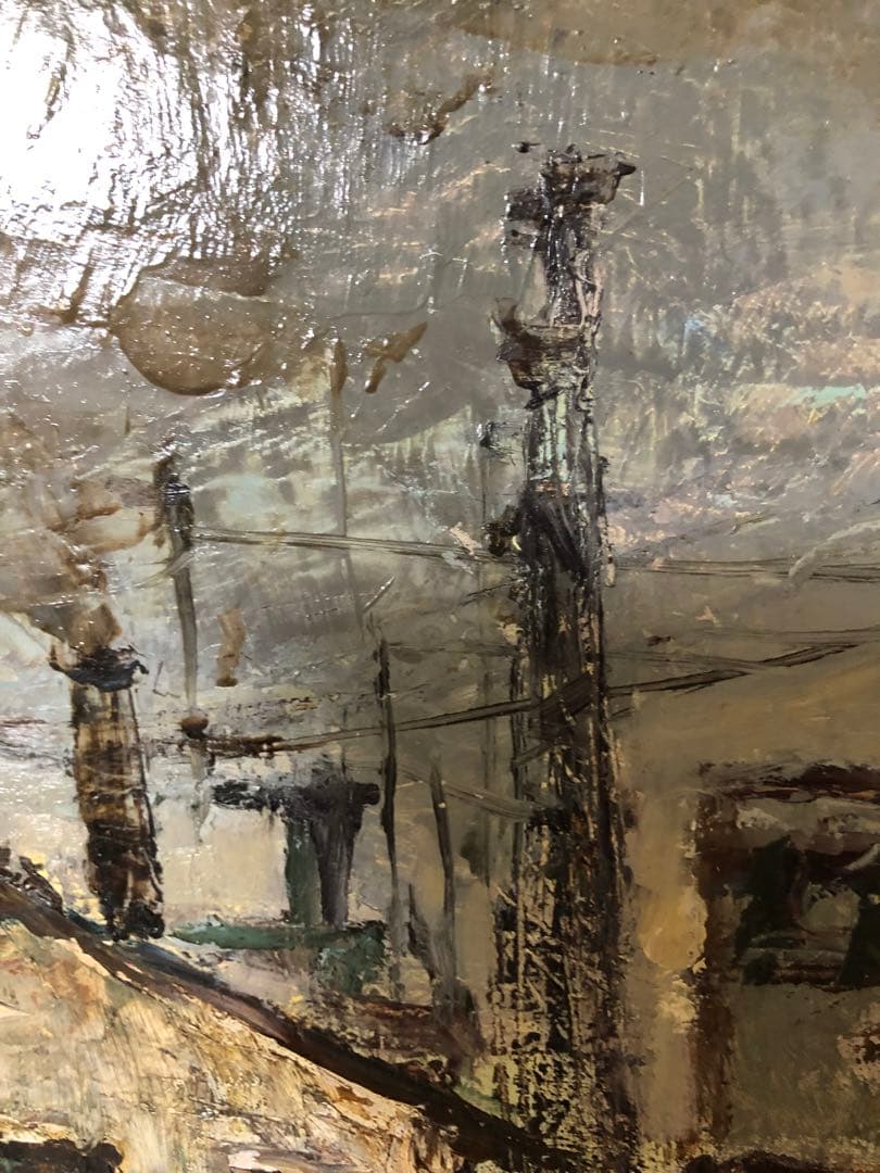 油絵（鉄道倉庫）Ｆ10