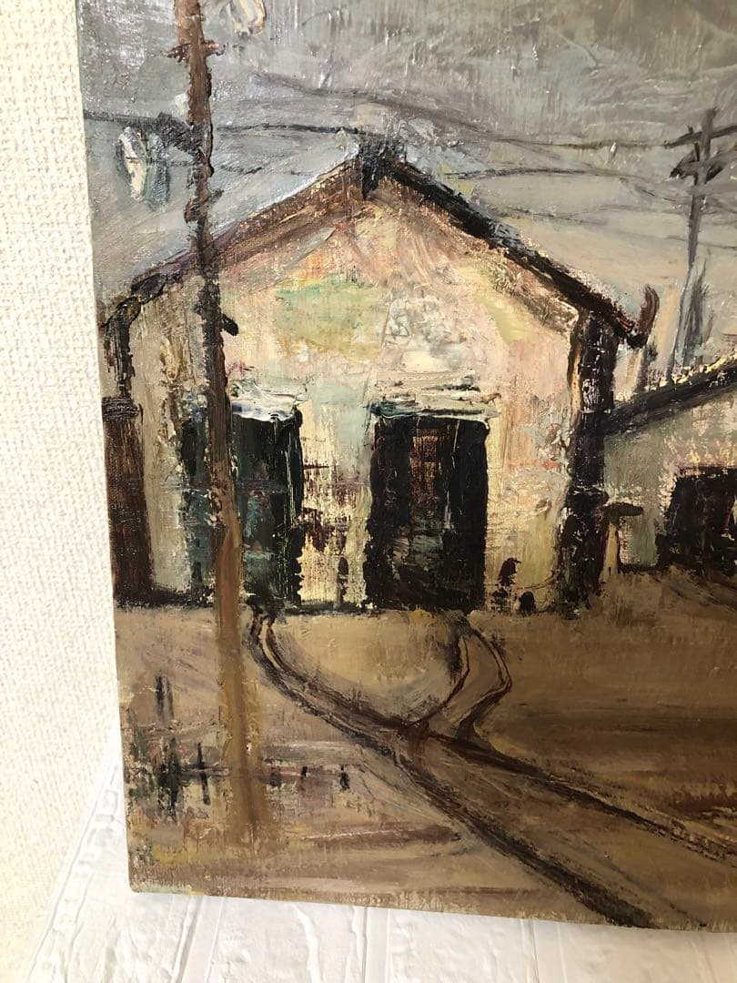 油絵（鉄道倉庫）Ｆ10