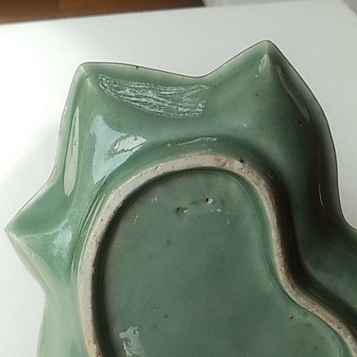 骨董　かえで青磁皿