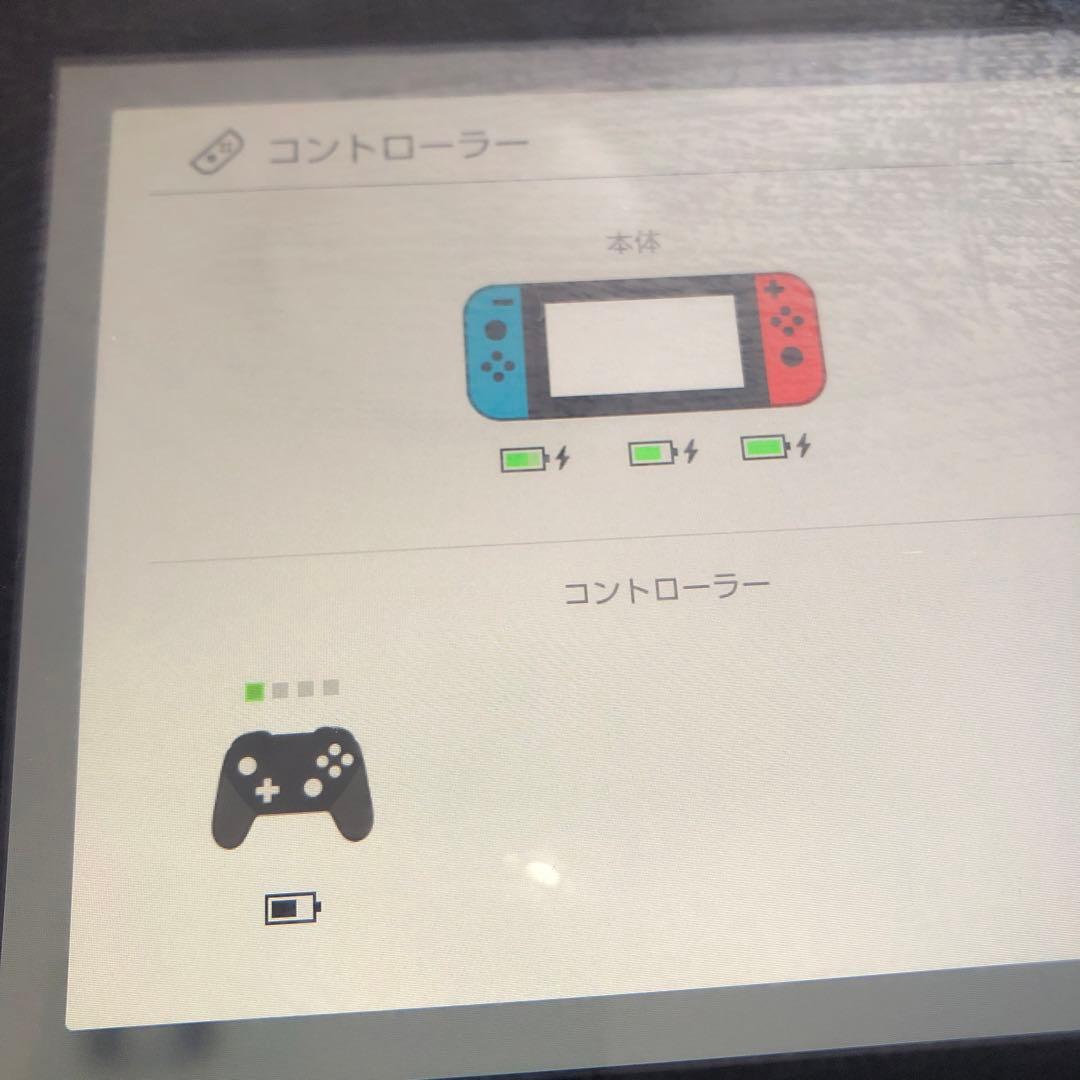 起動確認済Nintendo Switch本体2018年型 純正プロコントローラ付