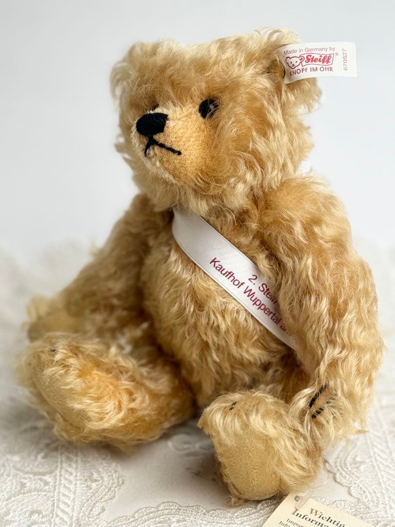シュタイフ☆2000年スペシャルイベント限定テディベア 22cm ID's完品