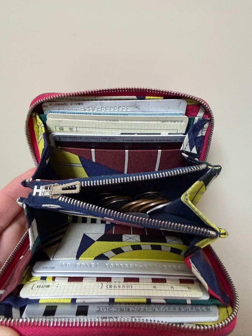 エルメス　シルクイン アザップコンパクト ケース　財布　カードケース