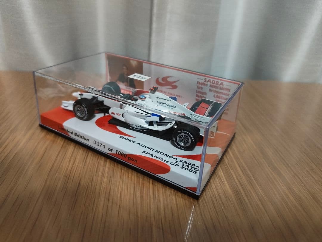 RG別注 1/43 スーパーアグリ ホンダ SA08A 佐藤琢磨 スペインGP