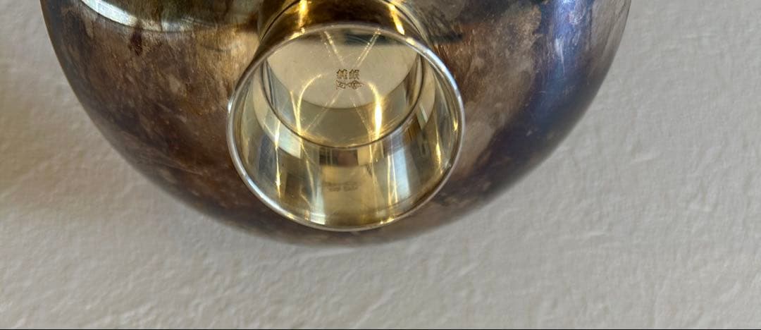 純銀製 銀盃 3点 刻印あり 1000刻印 約215g