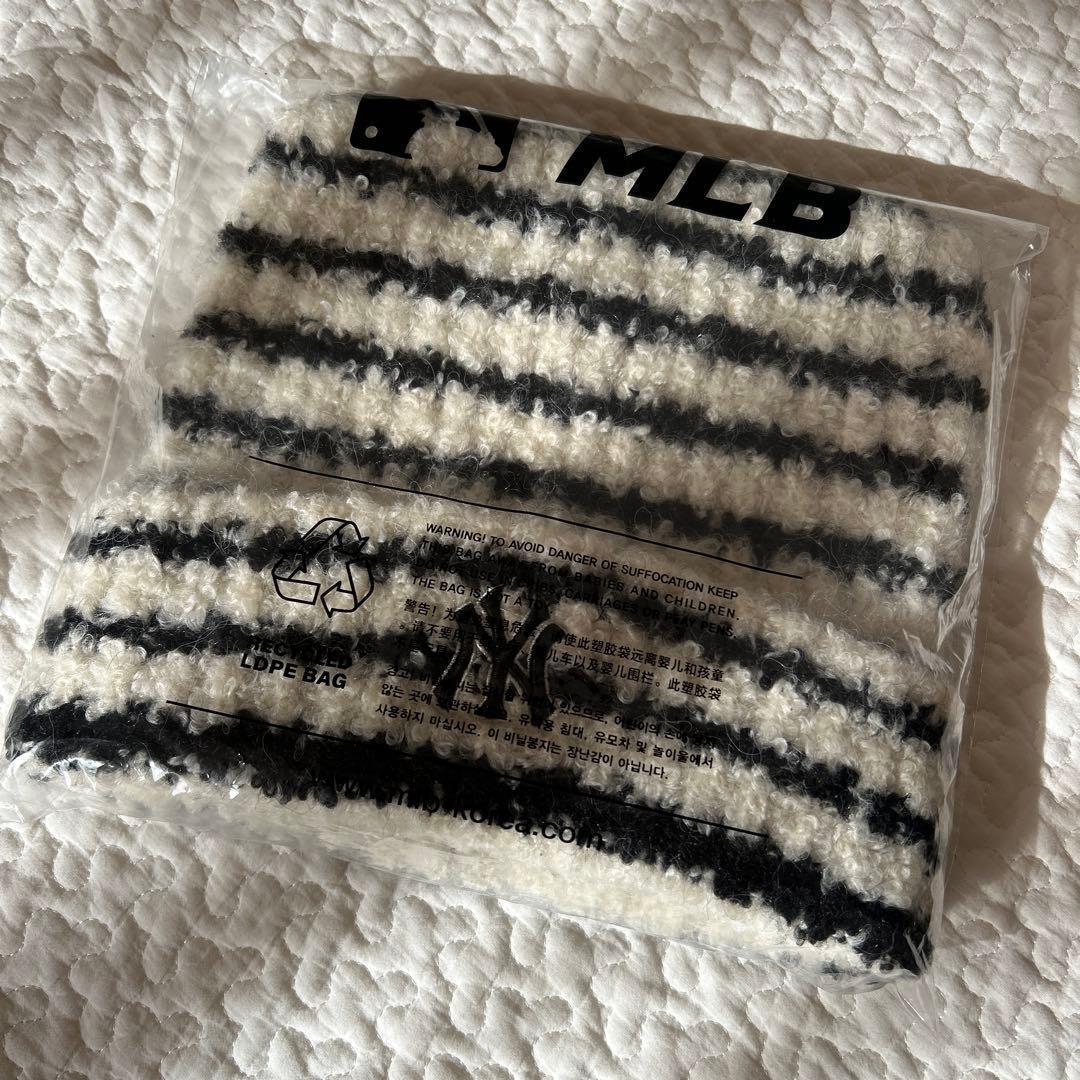 韓国限定 MLB カリナ 猫耳 ミャオン ビーニー ニット帽 aespa【新品】