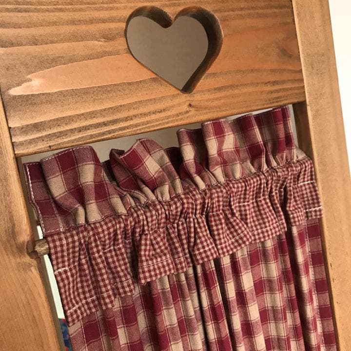 傷あり ウッド 木製 パーテーンション カントリー家具 ハート 仕切り