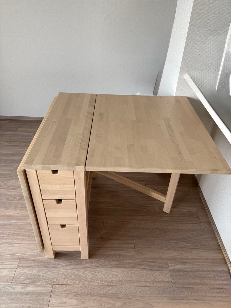 ［あむ@］IKEA NORDEN 折りたたみダイニングテーブル ノールデン