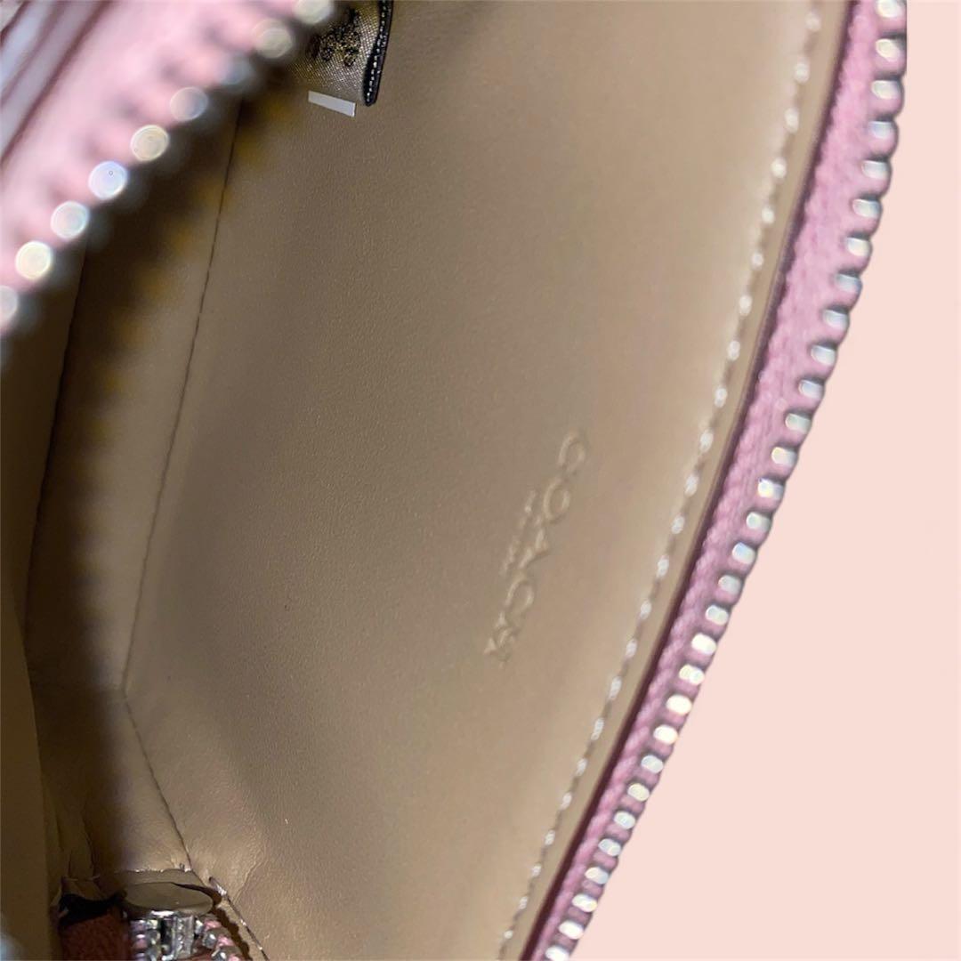 【新品】 COACH コーチ ケース カードケース 定期入れ 白 ピンク