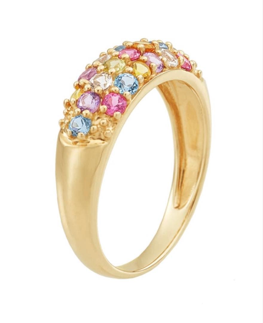 本日までラストタイムセール【美品】ツツミK10イエローゴールドパヴェリング