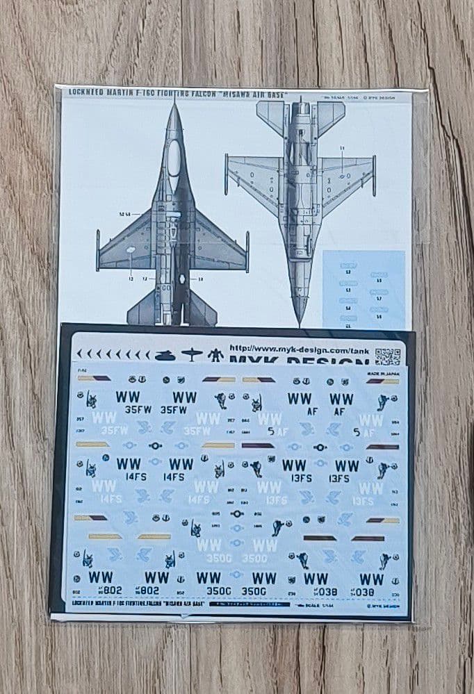 MYKデザイン 1/144 F-16 デカール アシタのデカール