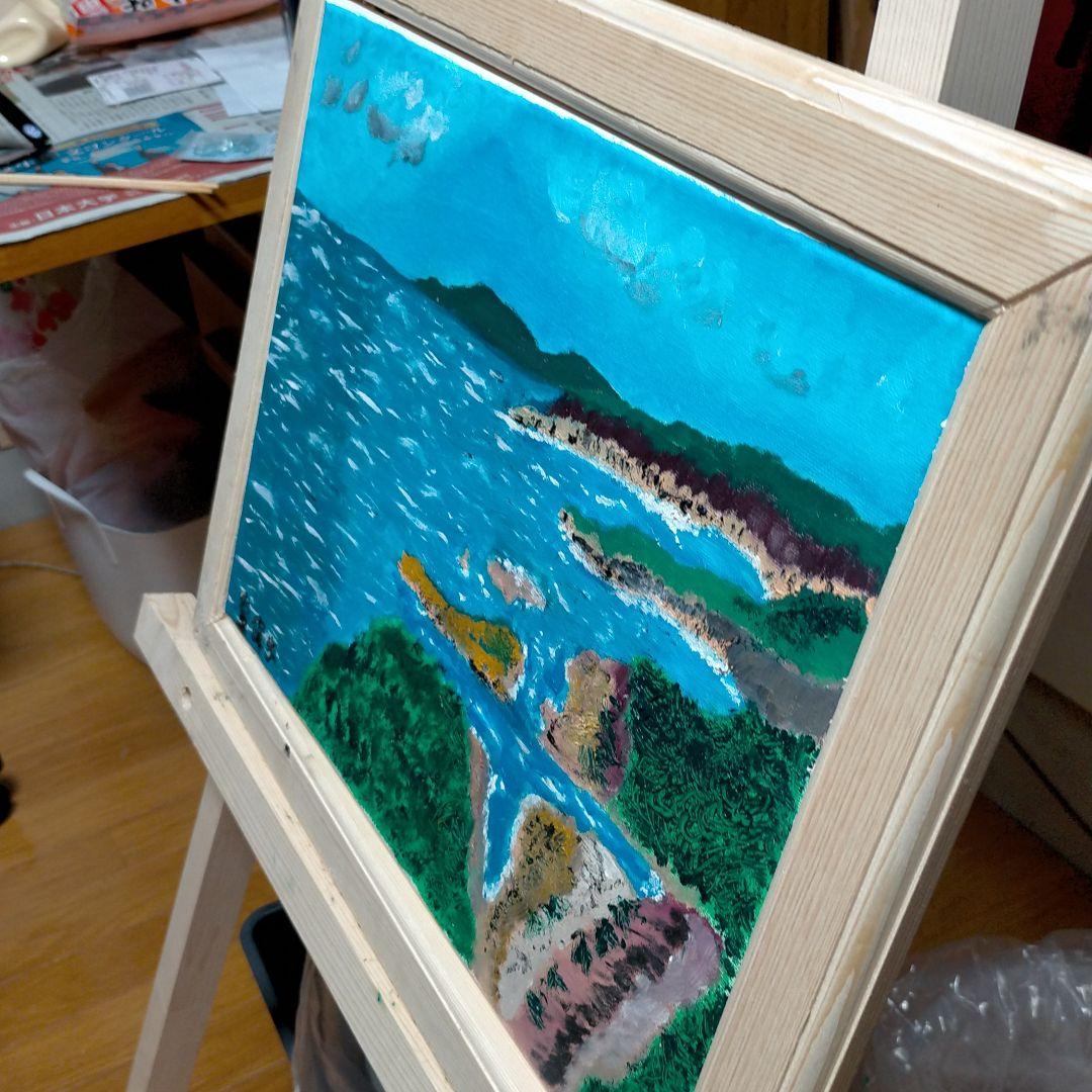 油絵（クルスの海から）