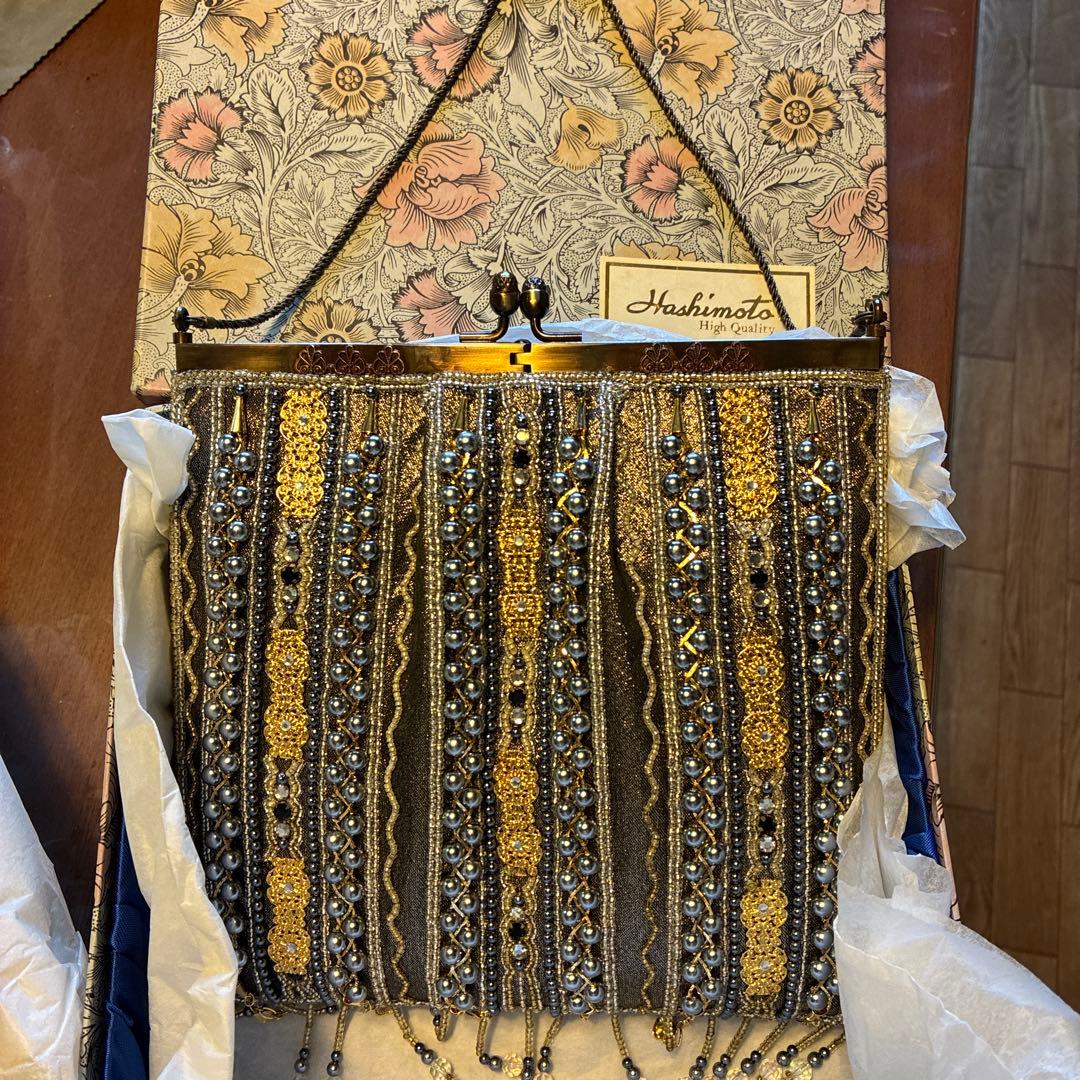 Hashimoto パーティーバッグ ゴールド シルバー