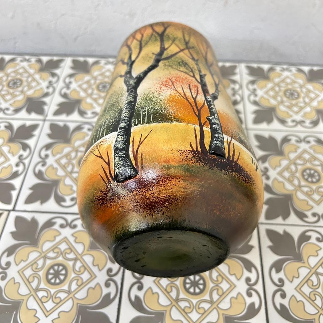 ドームナンシー 筒型 花瓶 高さ18cm 被せガラス アンテルカレール 幹