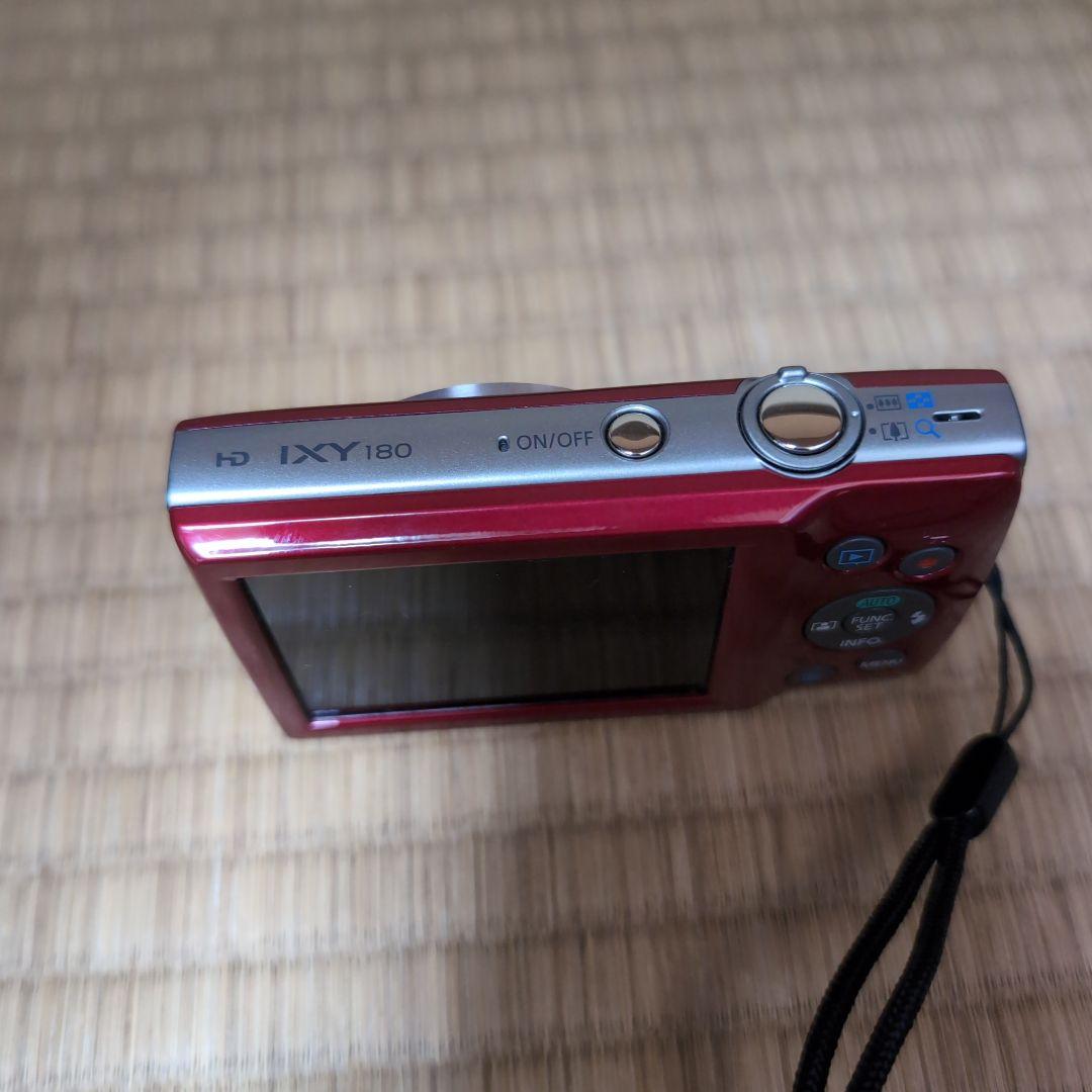 キヤノン コンパクトデジタルカメラ IXY180（赤） 充電器・説明書付き