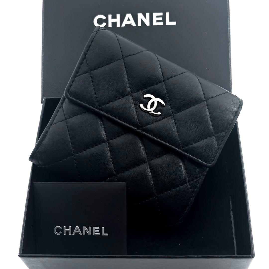 超極美品✨国内正規品】シャネル 財布 マトラッセ Wホック 二つ折