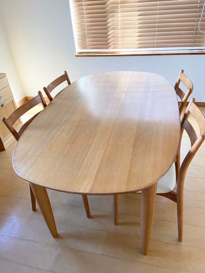 日進木工 nissin オーバル ダイニングテーブル【テーブルのみ】