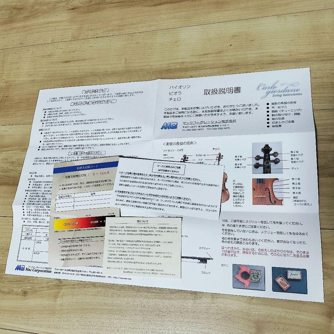 【小物付き】カルロジョルダーノ バイオリン VS-1C 1/8 みずいろケース