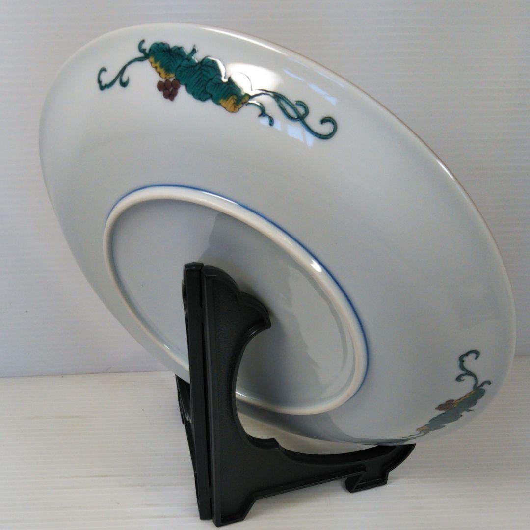 九谷焼 角福 大皿 松竹鶴