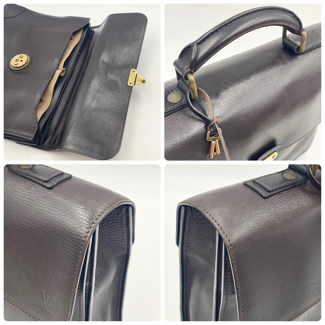 【極美品】ルイヴィトン ユタ アパシュ カフェ ブリーフケース 本革 ビジネス