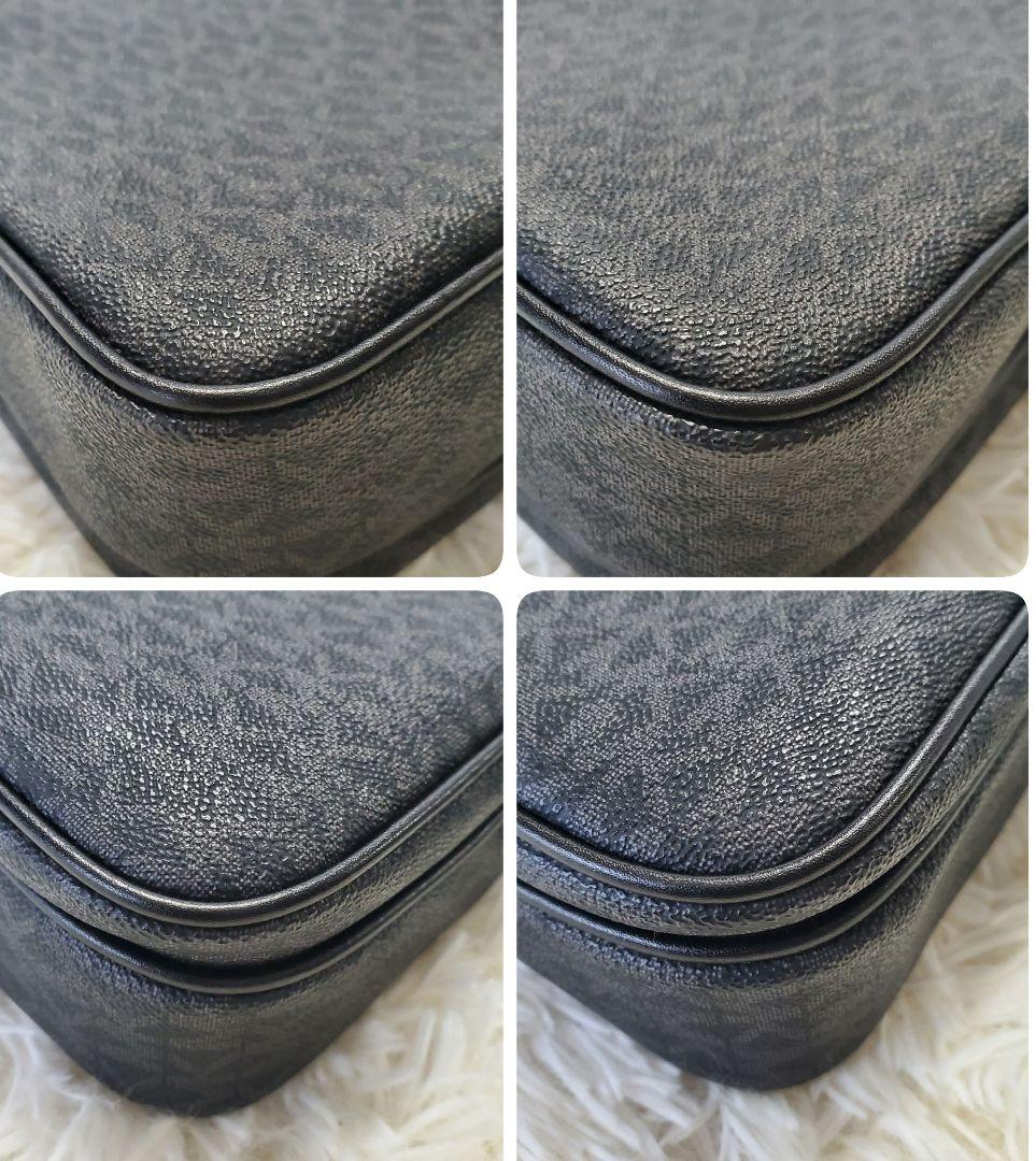 【美品】MICHAEL KORS ショルダーバッグ MKロゴ シグネチャー 黒