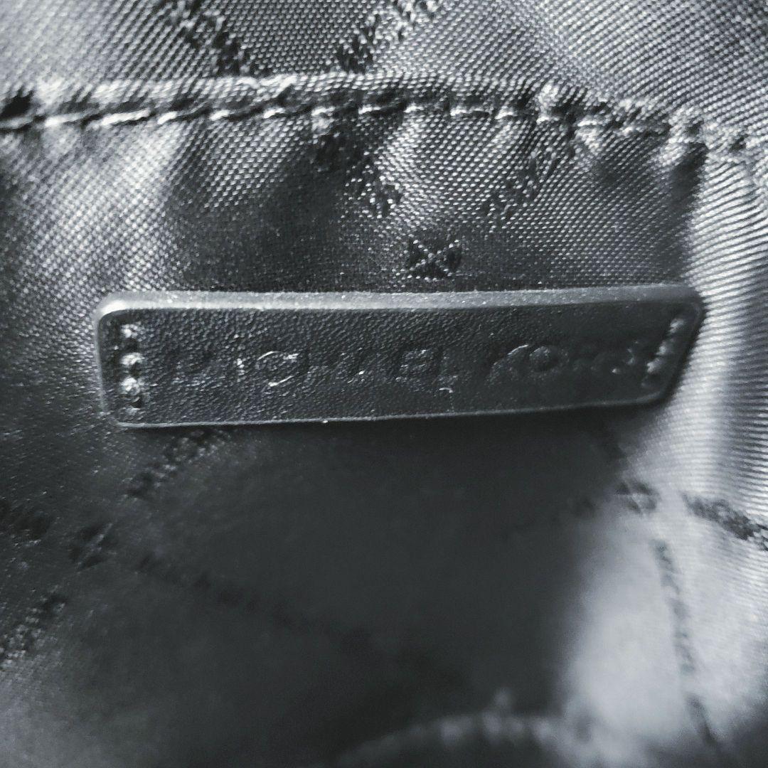 【美品】MICHAEL KORS ショルダーバッグ MKロゴ シグネチャー 黒