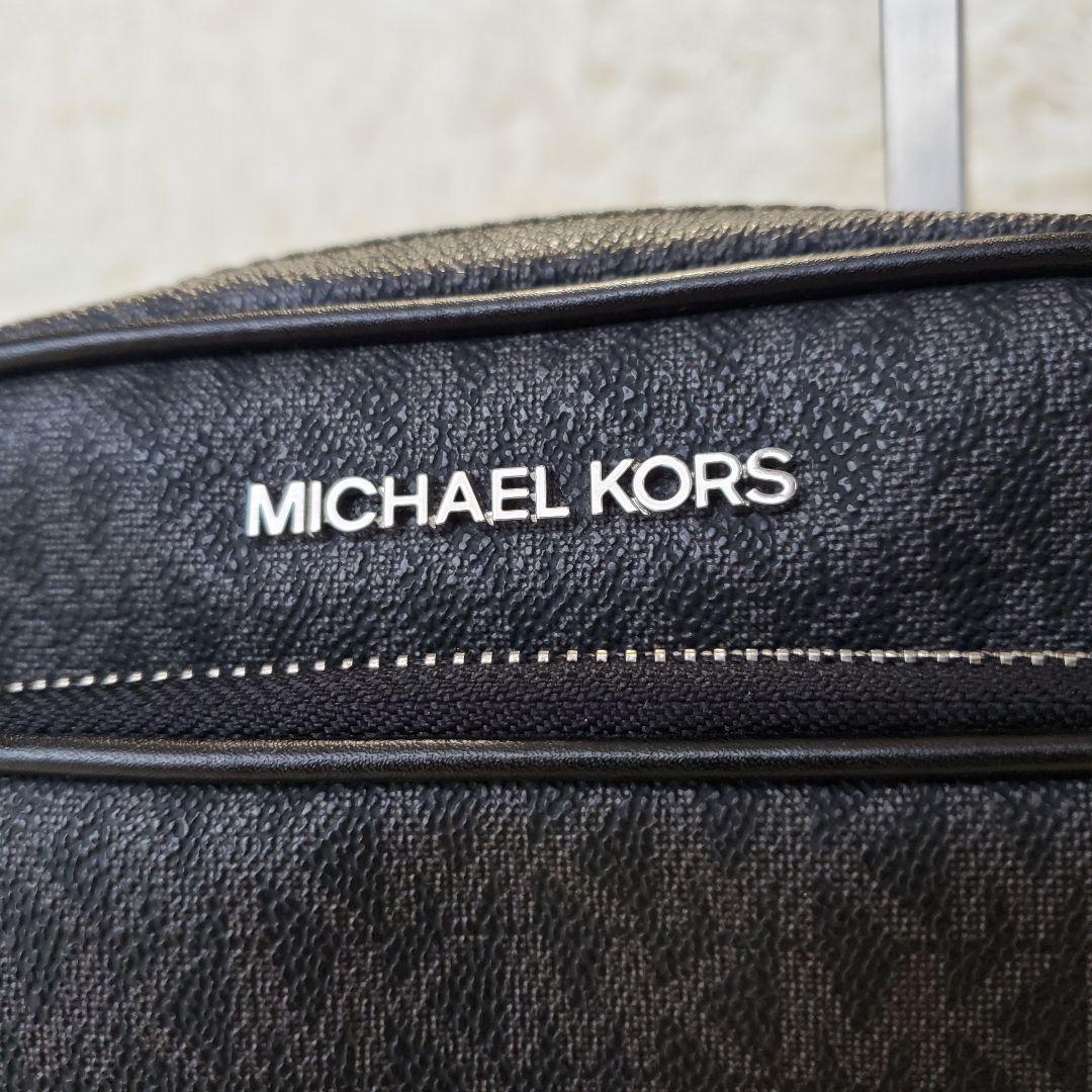 【美品】MICHAEL KORS ショルダーバッグ MKロゴ シグネチャー 黒