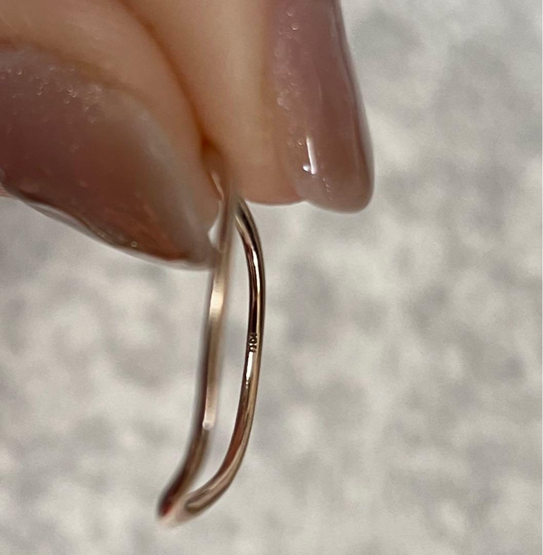 agete K10 ウェーブリング