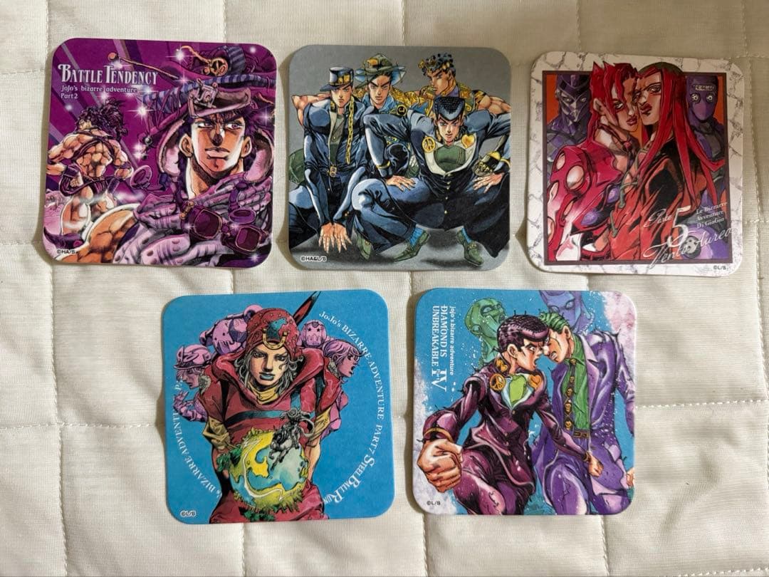 荒木飛呂彦原画展 ジョジョ展　アートコースター 特典付　全種　開封済み