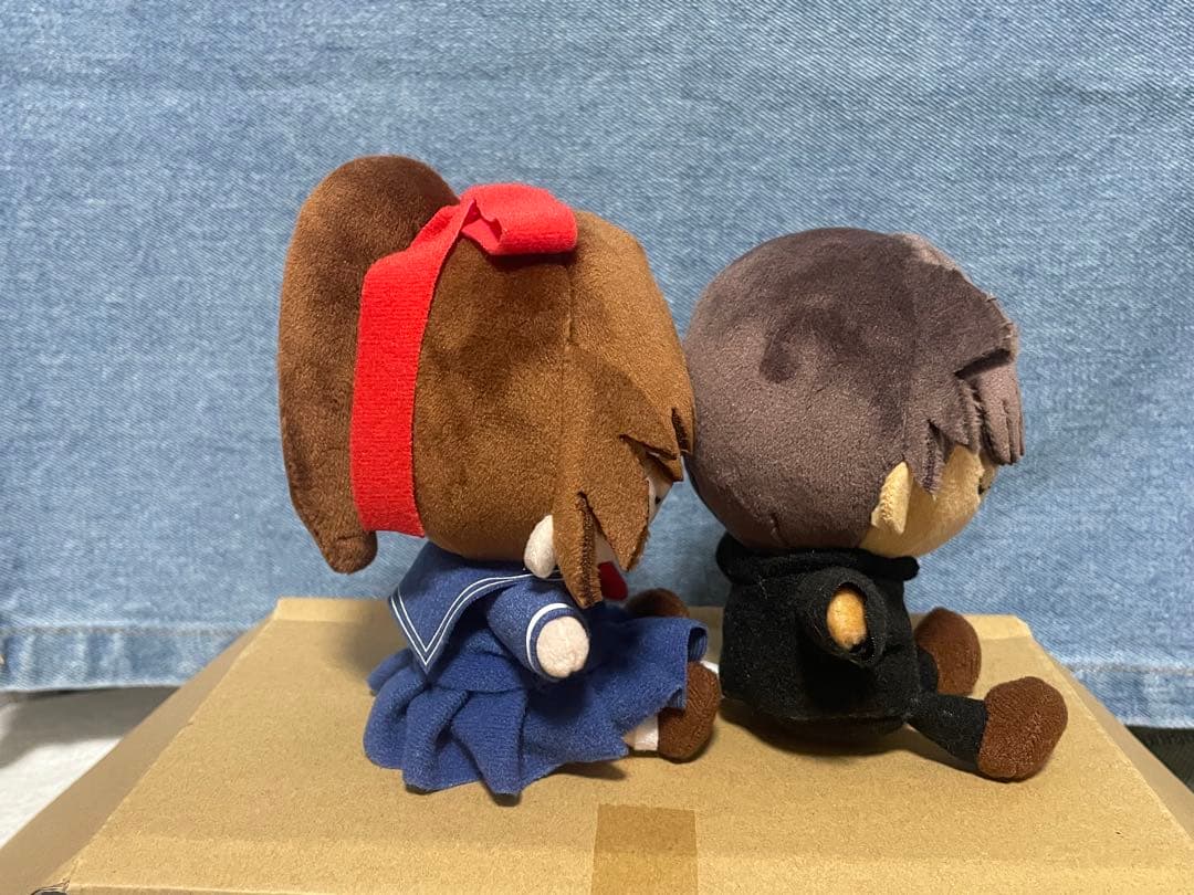 名探偵コナン　おすわりぬいぐるみ　遠山和葉、服部平次　セット