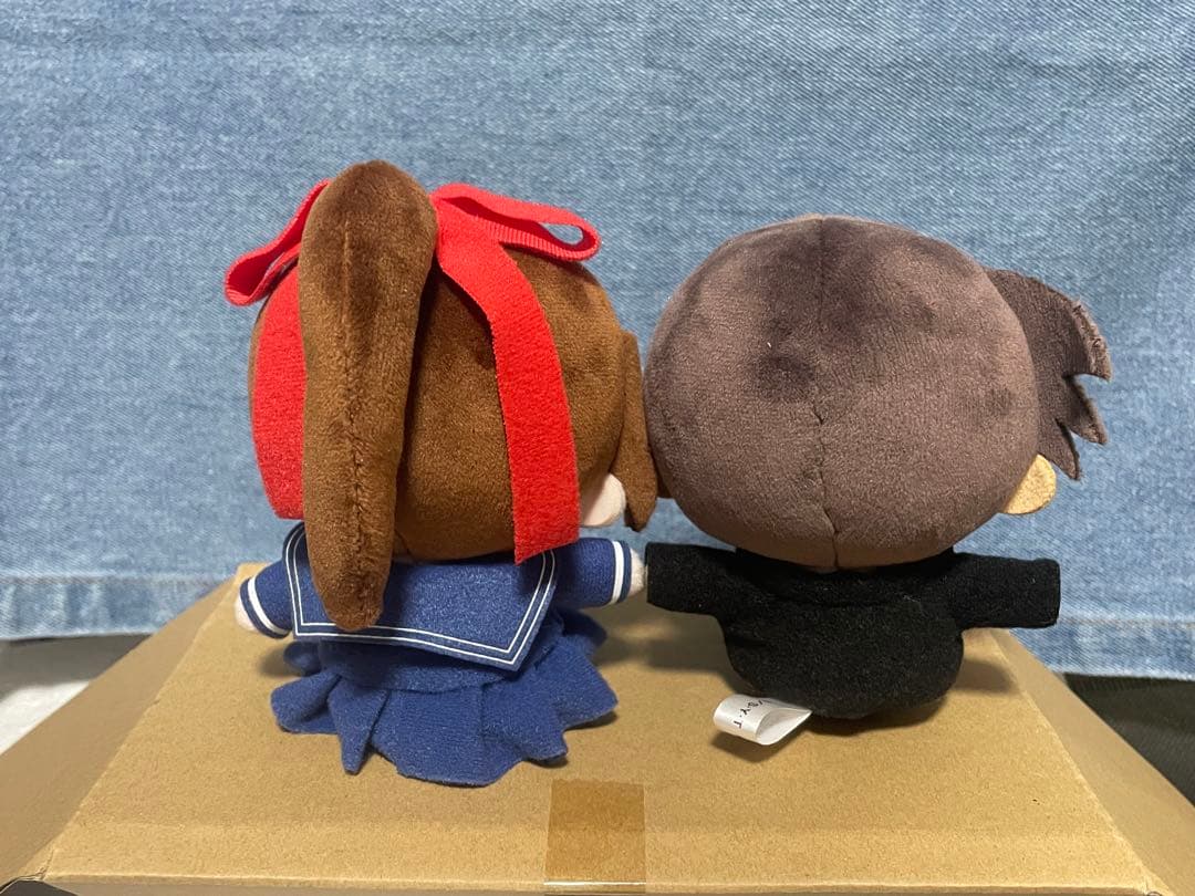 名探偵コナン　おすわりぬいぐるみ　遠山和葉、服部平次　セット