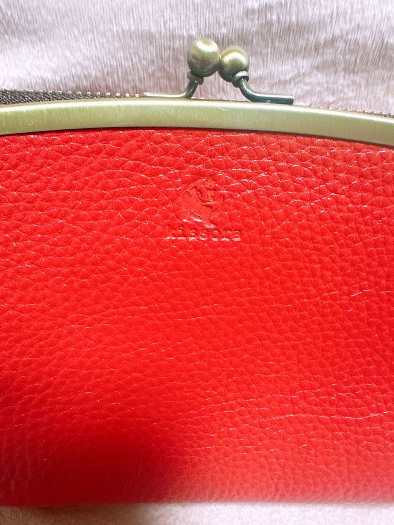 専用　　kissora キソラ　がま口ショルダー　　ほぼ未使用！