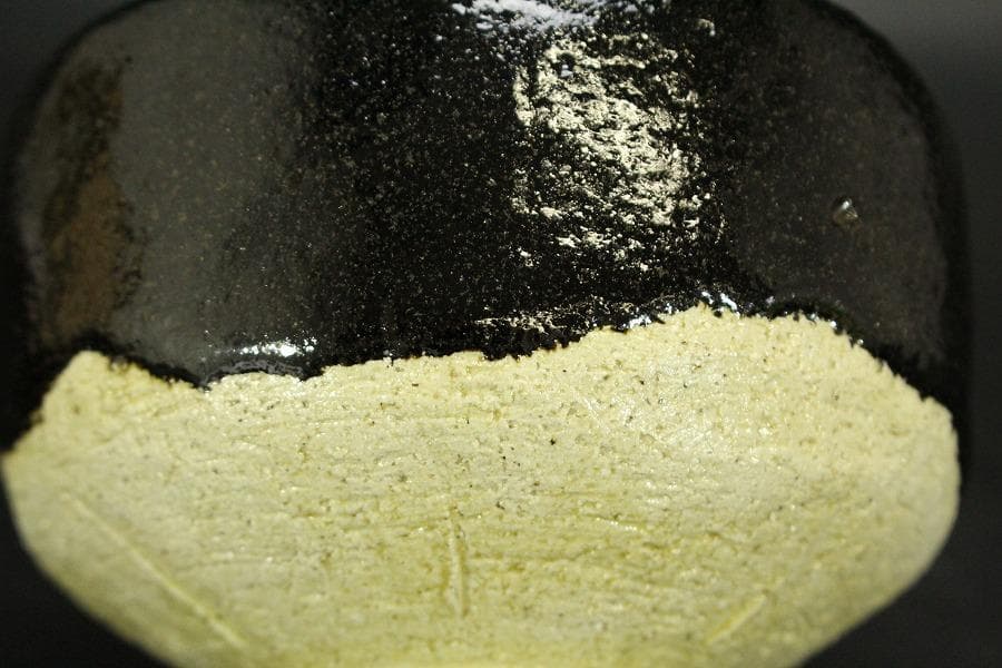 茶道具 楽入造 黒楽 抹茶茶碗 共箱 未使用(メ1365)