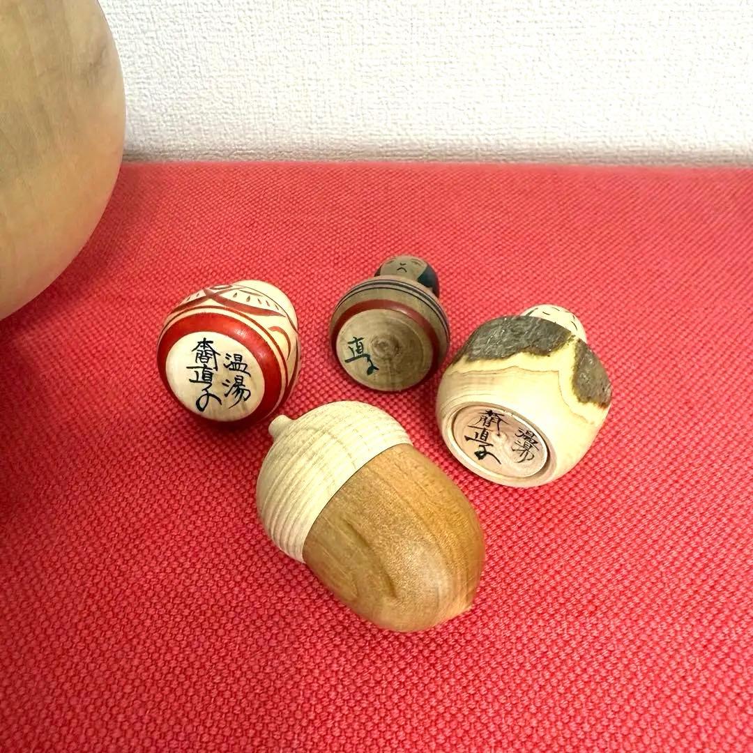 本間直子工人 こけし 小物入れ