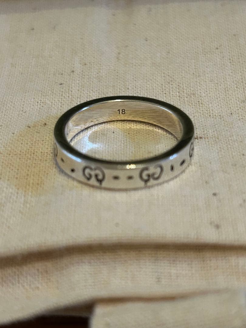GUCCI GGロゴリング サイズ18